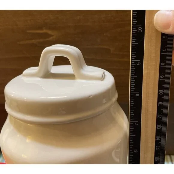 Rae Dunn Artisan Collection by Magenta BLOOM Floral Flowers Canister Jar 9.5” - Picture 5 of 6